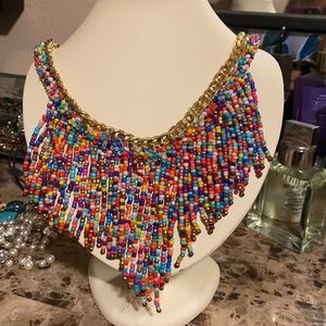 Colorful beaded necklace